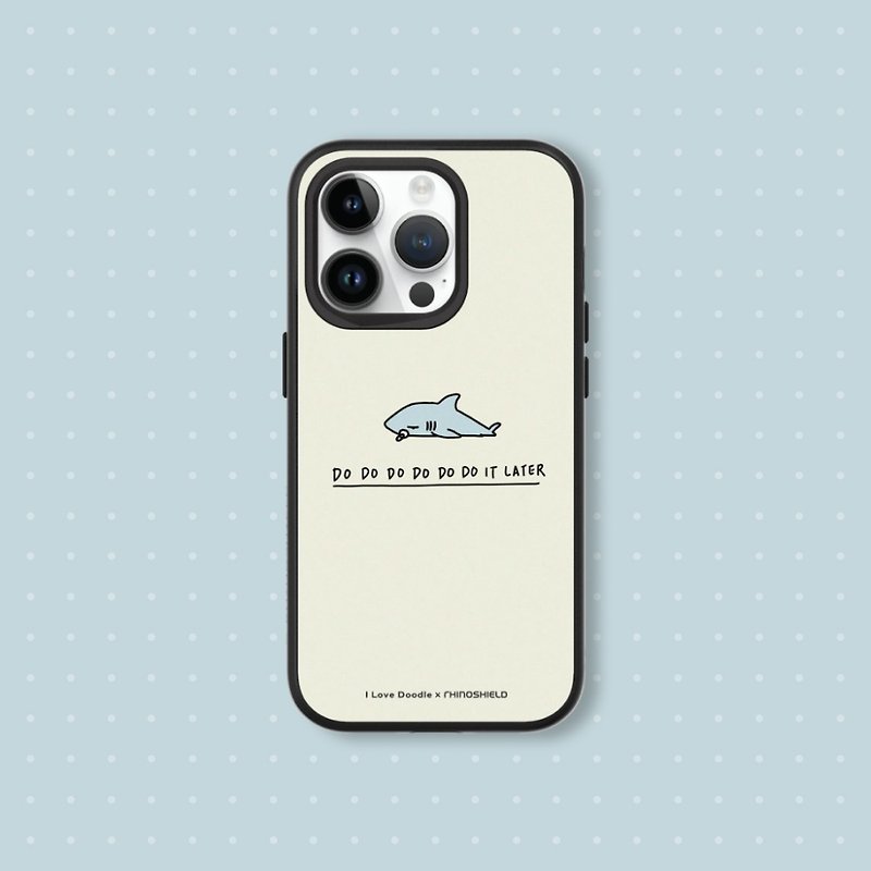 SolidSuit クラシック バック カバー 電話ケース∣ilovedoodle/サメ iPhone 用 - スマホケース - プラスチック 多色