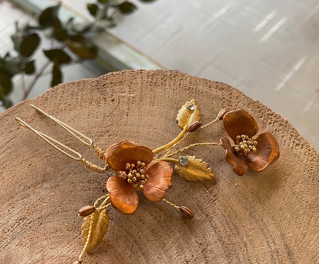 銅の装飾品セット　ベトナム製 銅の装飾品セットベトナム製