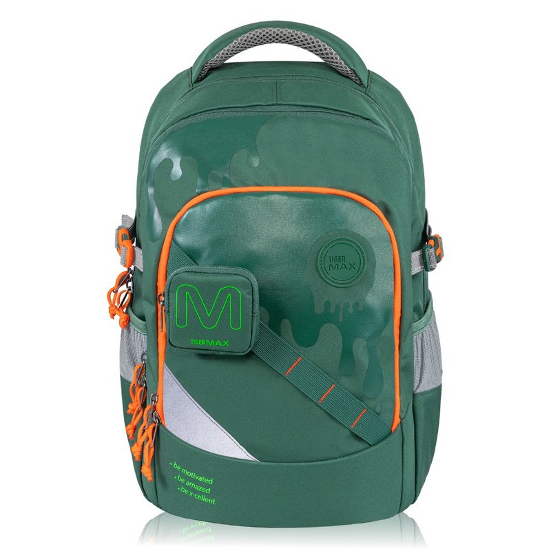 MAX 超輕量護脊書包 可摺疊版 Pro 2S-綠色搖滾 筆電可 多隔層 - 後背包/背包/書包 - 防水材質 綠色