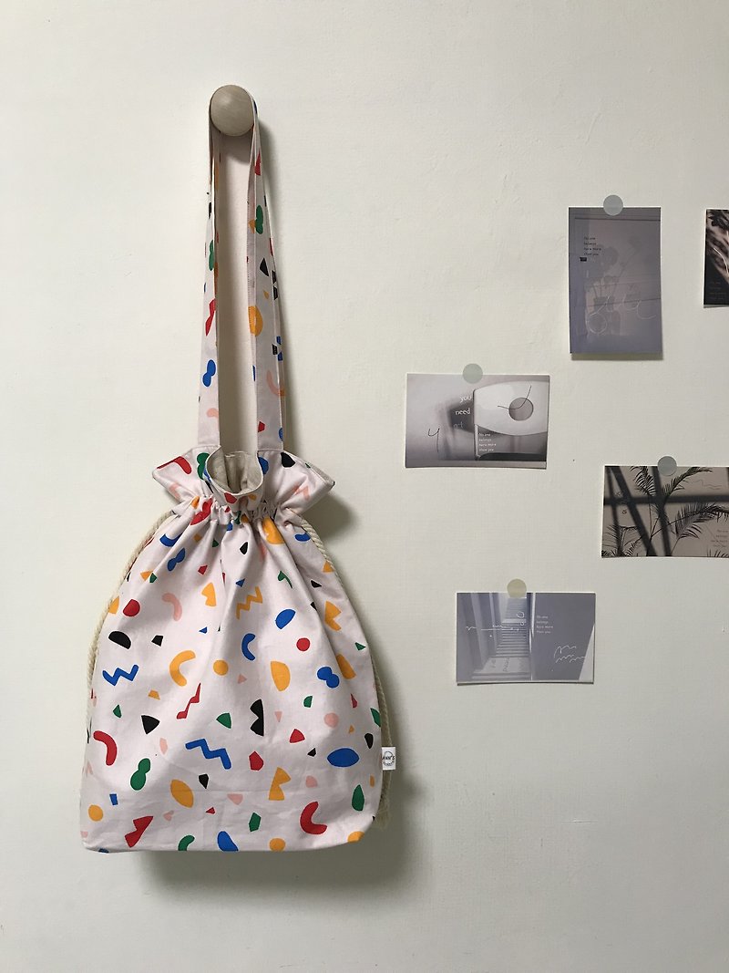 Childlike drawstring bag - Drawstring Bags - Cotton & Hemp Pink