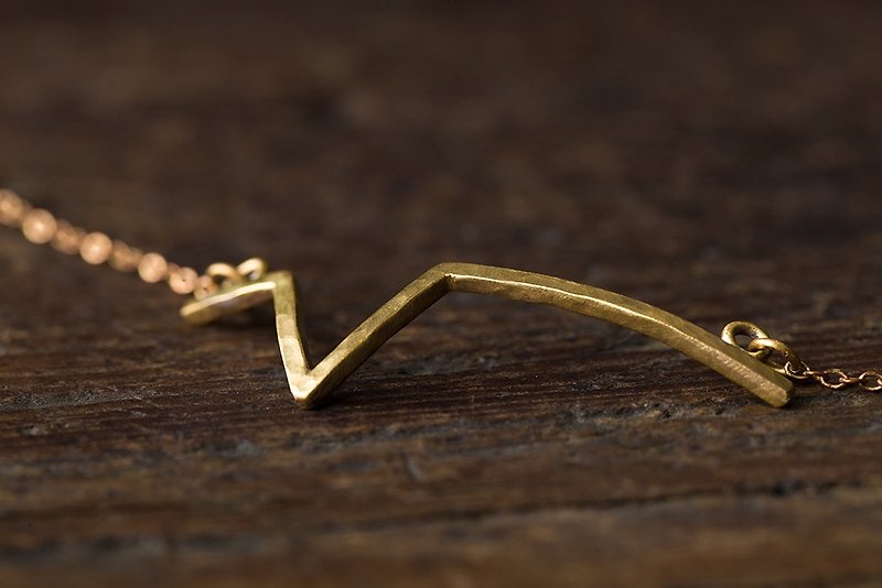 Palpitations-Handmade Bronze Anklet/Bracelet Brass Bracelet/ - Bracelets - Copper & Brass Gold