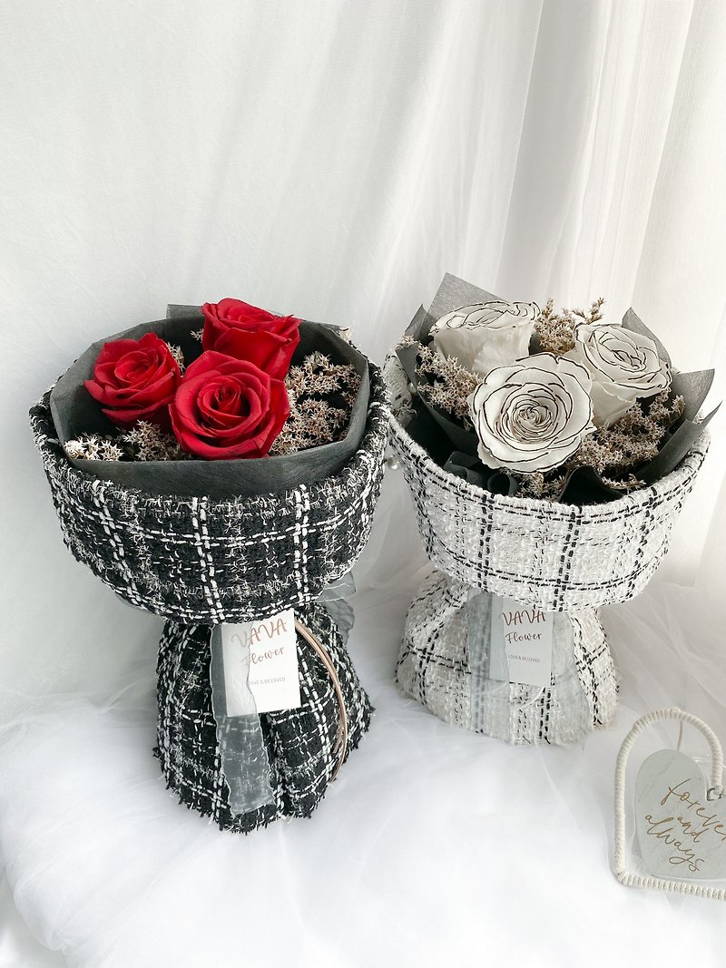 Preserved flowers/Small fragrance bouquet/Ecuadorian preserved rose bouquet/Valentine's Day bouquet - ช่อดอกไม้แห้ง - พืช/ดอกไม้ 
