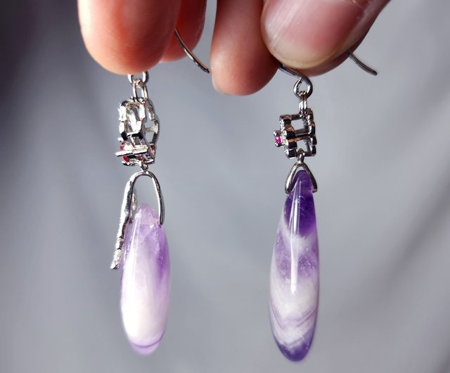 Big sale purple earrings