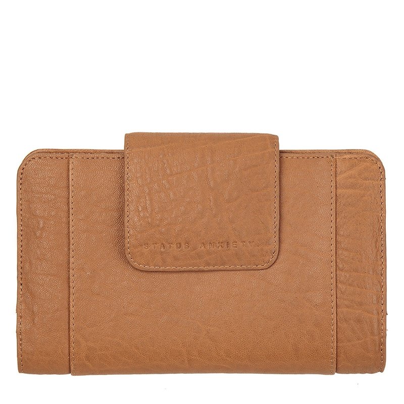PRECIPICE Long clip _Tan / camel - Clutch Bags - Genuine Leather Brown