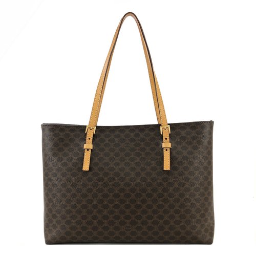 【美品】デッドストック　セリーヌ　Celine マカダム　ブラウン　トートバッグ 楽天市場】セリーヌ CELINE バッグ マカダム ハンドバッグ