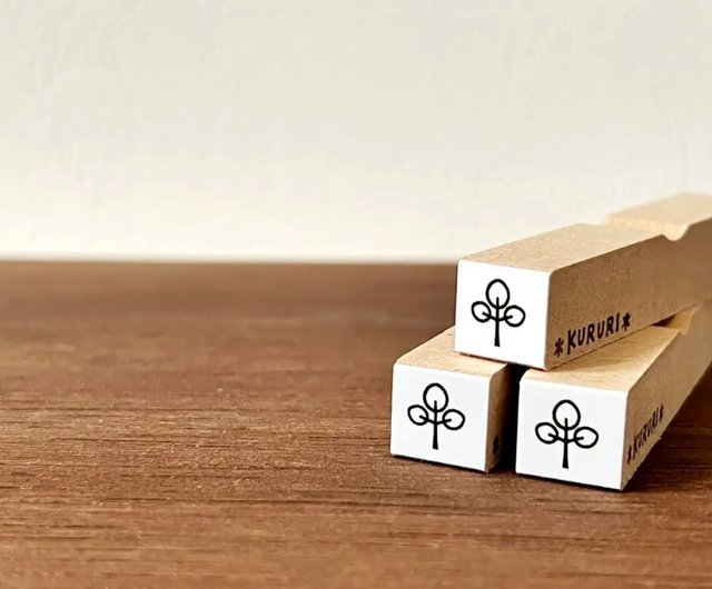 小さなモコモコの木 ハンコ スタンプ rubber stamp はんこ - Shop