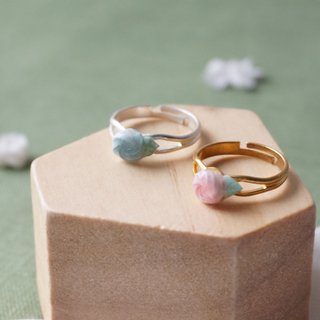 Mini Rosette Ring =Flower Piping= Customizable