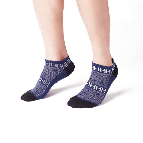 HALFÔR 台灣機能設計襪 【靛藍】透氣抗臭短襪(男款)