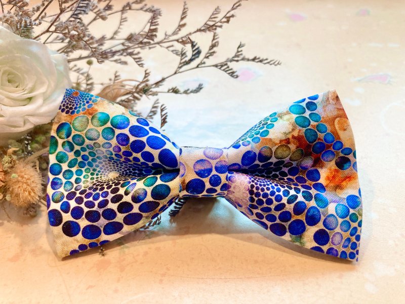 [Galaxy] Handmade Bow Tie - หูกระต่าย/ผ้าพันคอผู้ชาย - ผ้าฝ้าย/ผ้าลินิน สีม่วง