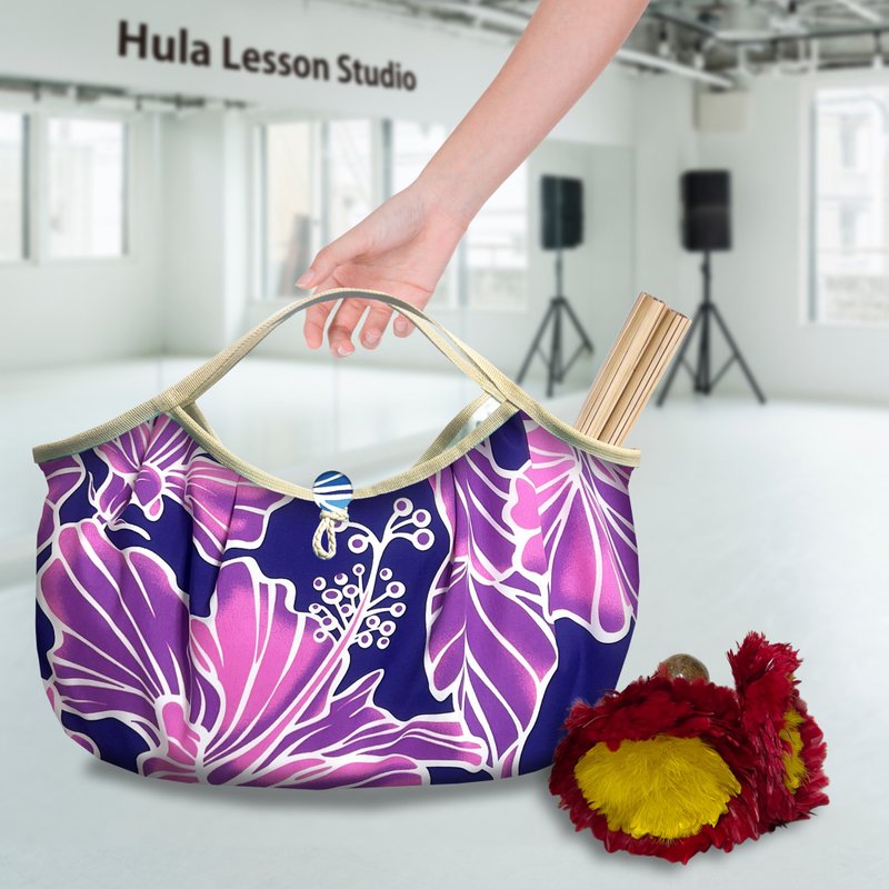 Hawaiian Ohana Bag【L-fit】ハウナニパープル - 側背包/斜背包 - 棉．麻 紫色