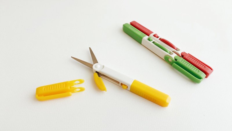 OHTO-2 in 1 pen-shaped scissors cutting knife set - Scissors & Letter Openers - Other Metals Yellow