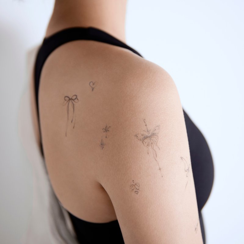 【啞光紋身貼紙】原創設計 | 刮刮紋身貼刺青貼 - Butterfly蝴蝶 - 紋身貼紙 - 其他材質 