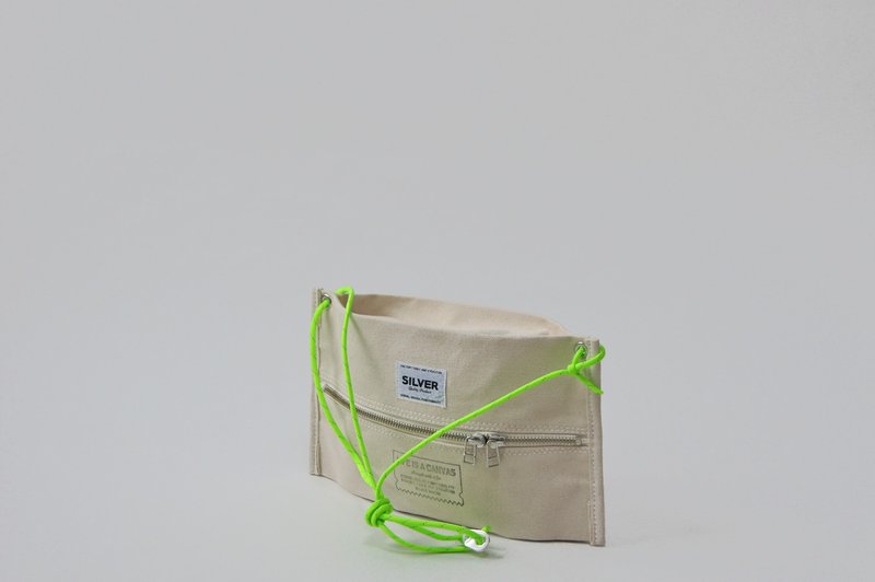 史密斯 - 側背包/斜背包 - 棉．麻 白色