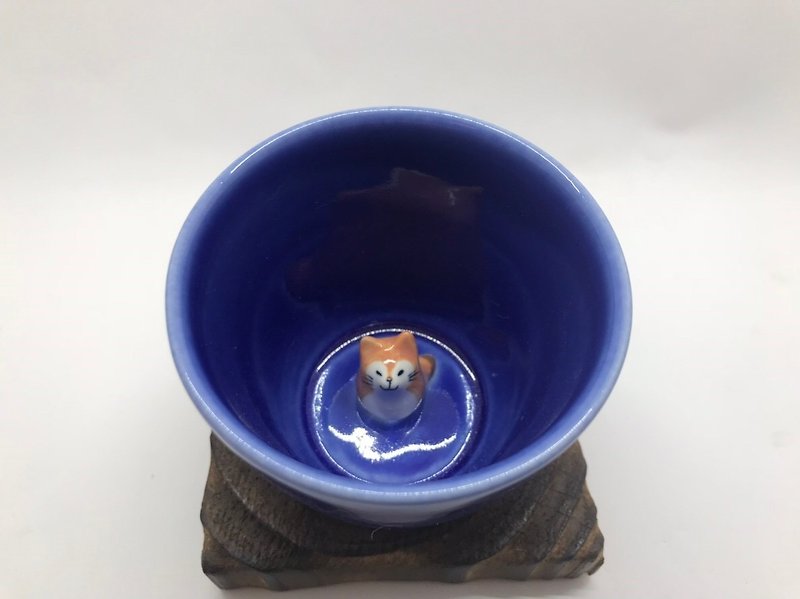 Animal bathhouse cup - fox - Cups - Pottery Multicolor