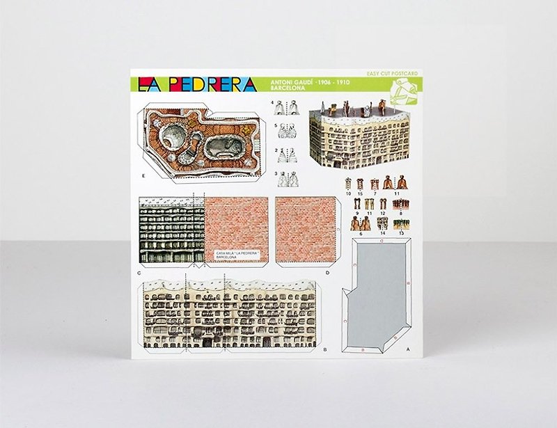 Gaudishira Palace model postcard - การ์ด/โปสการ์ด - กระดาษ หลากหลายสี