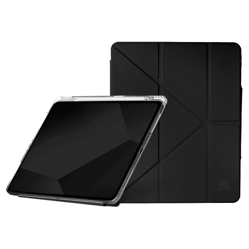 STM Opp iPad Air 13-inch (M2) multi-angle foldable anti-drop protective case (black) - เคสแท็บเล็ต - พลาสติก สีดำ