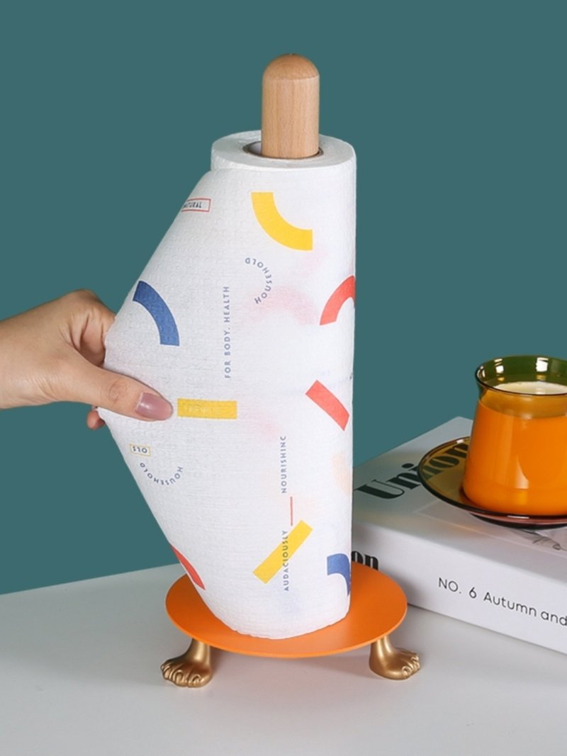 Cute cat legs kitchen paper towel holder - Tissue Boxes - Other Metals Orange