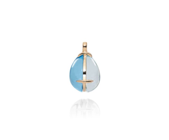 Day and Night (Shizuku) Pendant (Blue Stone X Aquamarine) - Shop