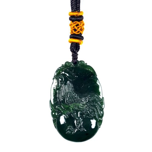 正佳珠寶 Gemsrich Jewelry 【正佳珠寶】和田碧玉 十二生肖: 雞 中國結吊墜