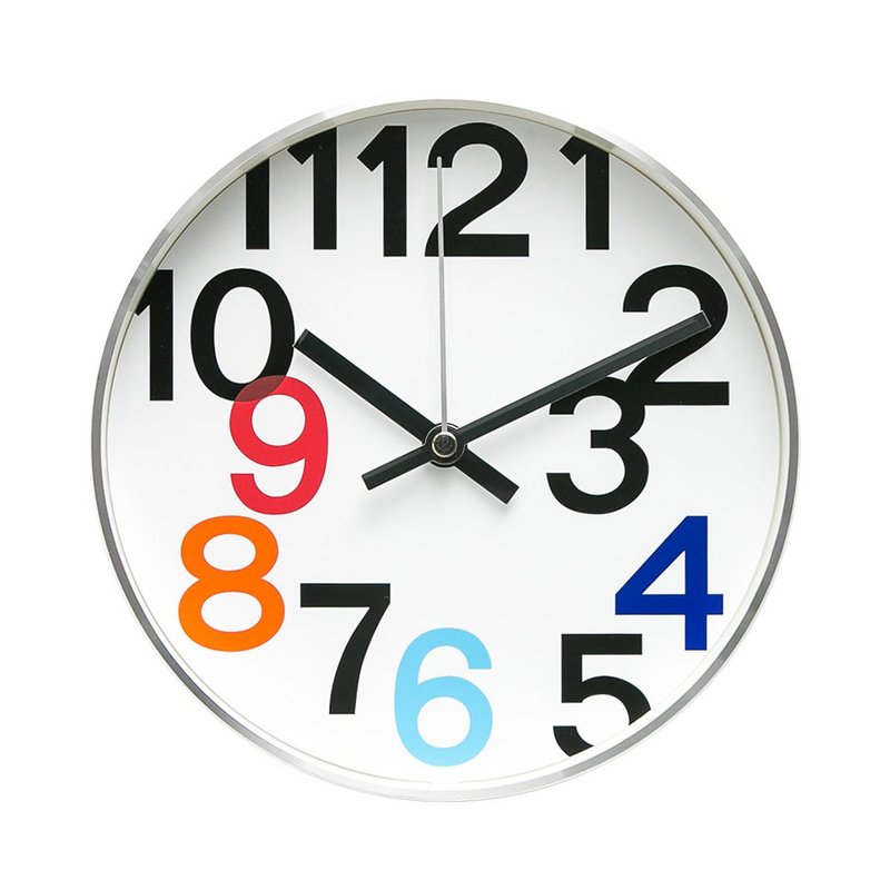 [Fast shipping within 24 hours] Lovel 20cm pop style aluminum frame clock - 2 styles in total - นาฬิกา - โลหะ หลากหลายสี