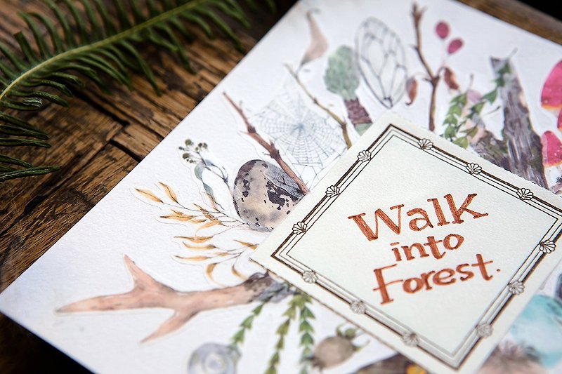 Walk into Forest - OURS Original Washi Masking Tape - Washi Tape - Paper Green