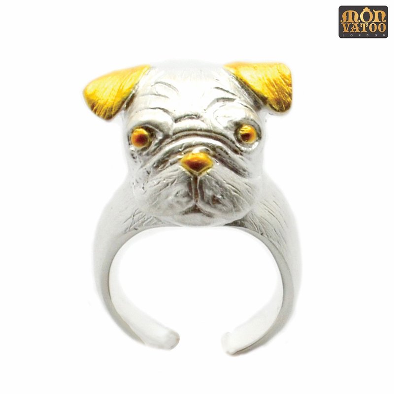 Posh Pug Ring - General Rings - Other Materials White