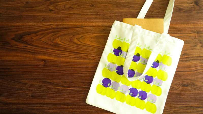 Lemonade - Original illustration cotton tote bag - กระเป๋าแมสเซนเจอร์ - ผ้าฝ้าย/ผ้าลินิน ขาว