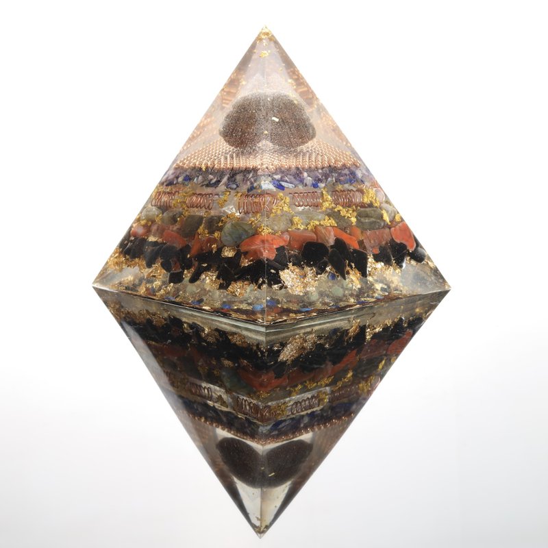【特別訂製】斜邊12cm_兩個-奧鋼金字塔配大型燈具 - 擺飾/家飾品 - 水晶 多色