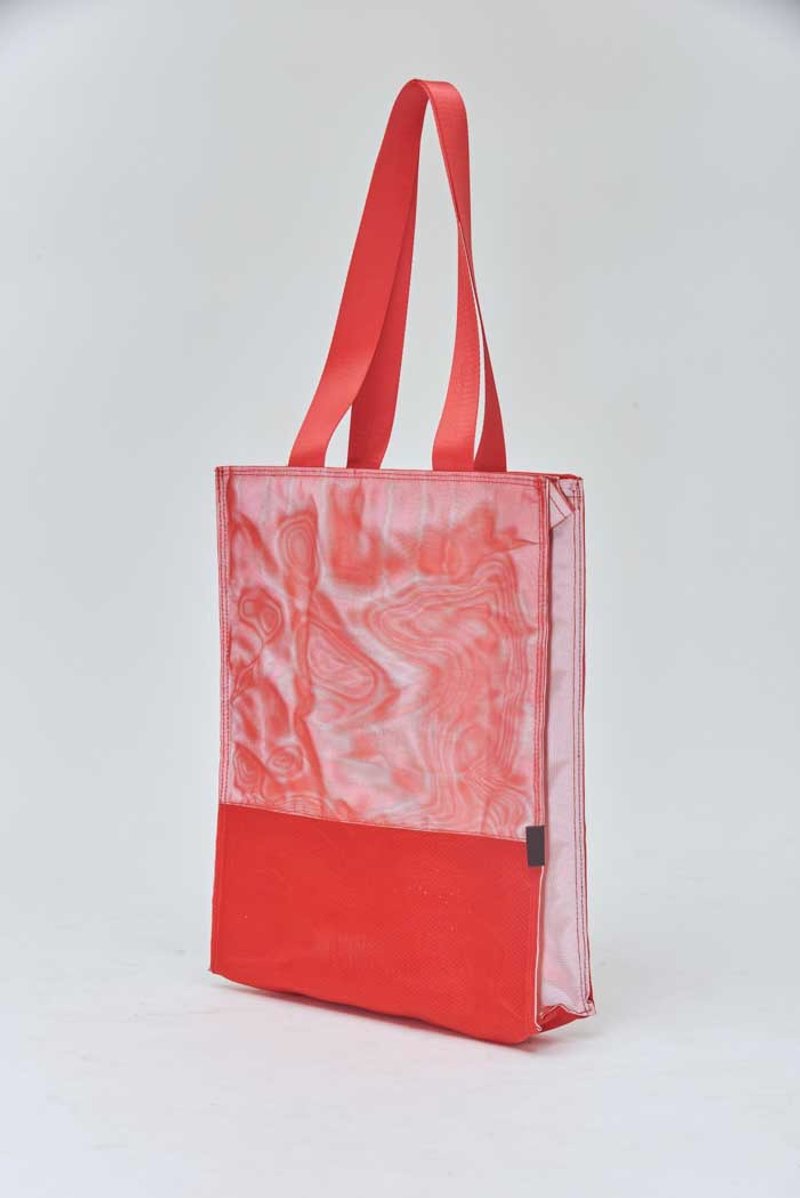 GLISTEN TOTE BAG ( RED ) - 手提包/手提袋 - 尼龍 紅色