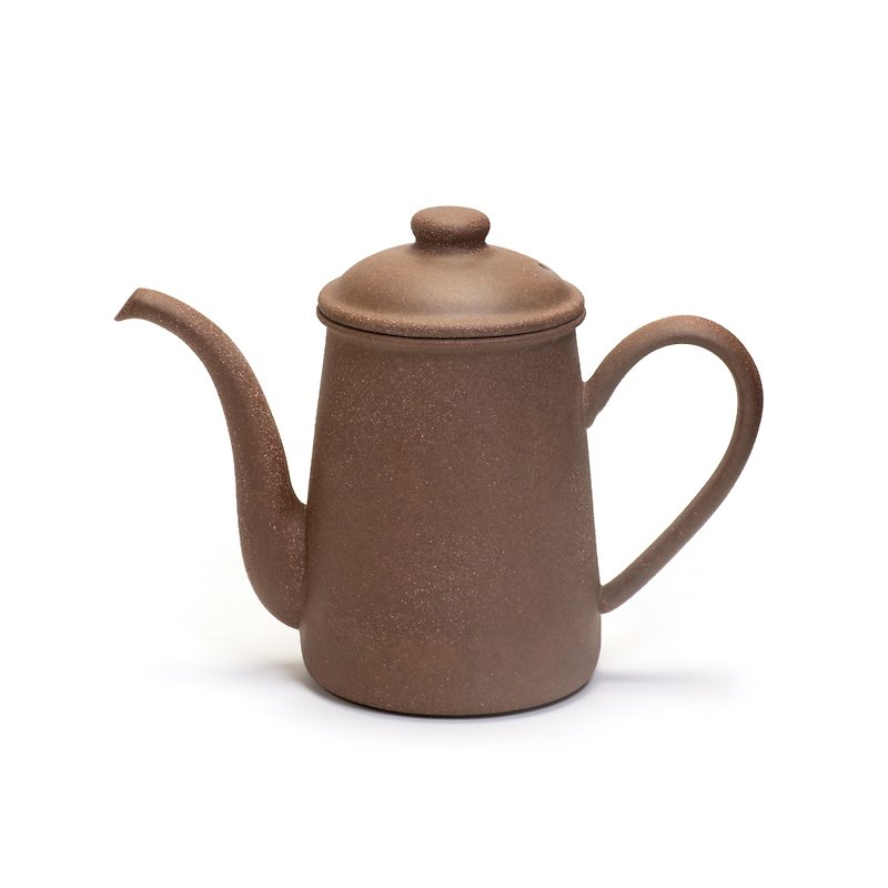 Aurli │ Jiatang joint old rock mud coffee hand pour pot - Coffee Pots & Accessories - Pottery Brown