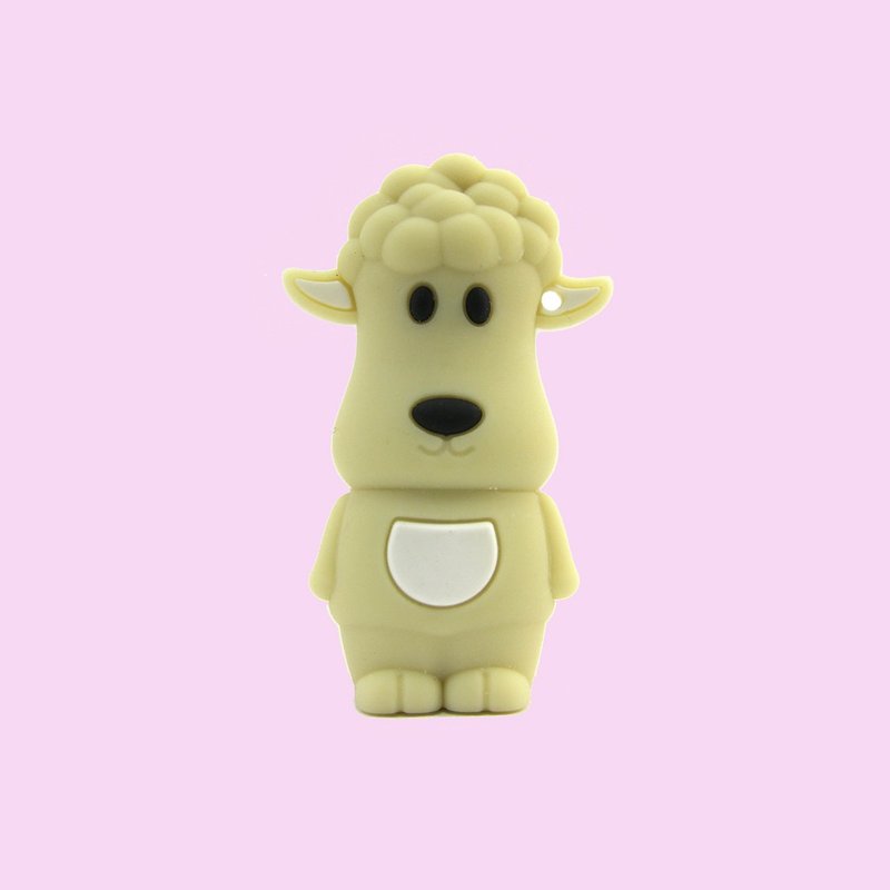 十二生肖動物USB  小羊造型隨身碟 8GB - USB 隨身碟 - 其他材質 卡其色