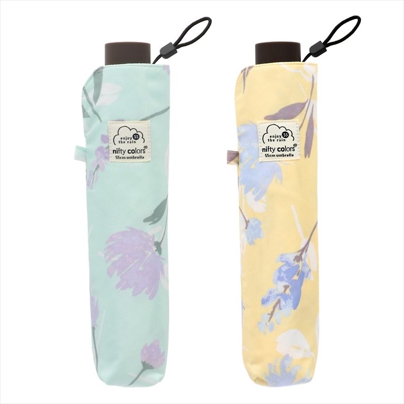 NIFTY COLORS - Mini 55 Flower Lightweight Mini Umbrella - Umbrellas & Rain Gear - Polyester 