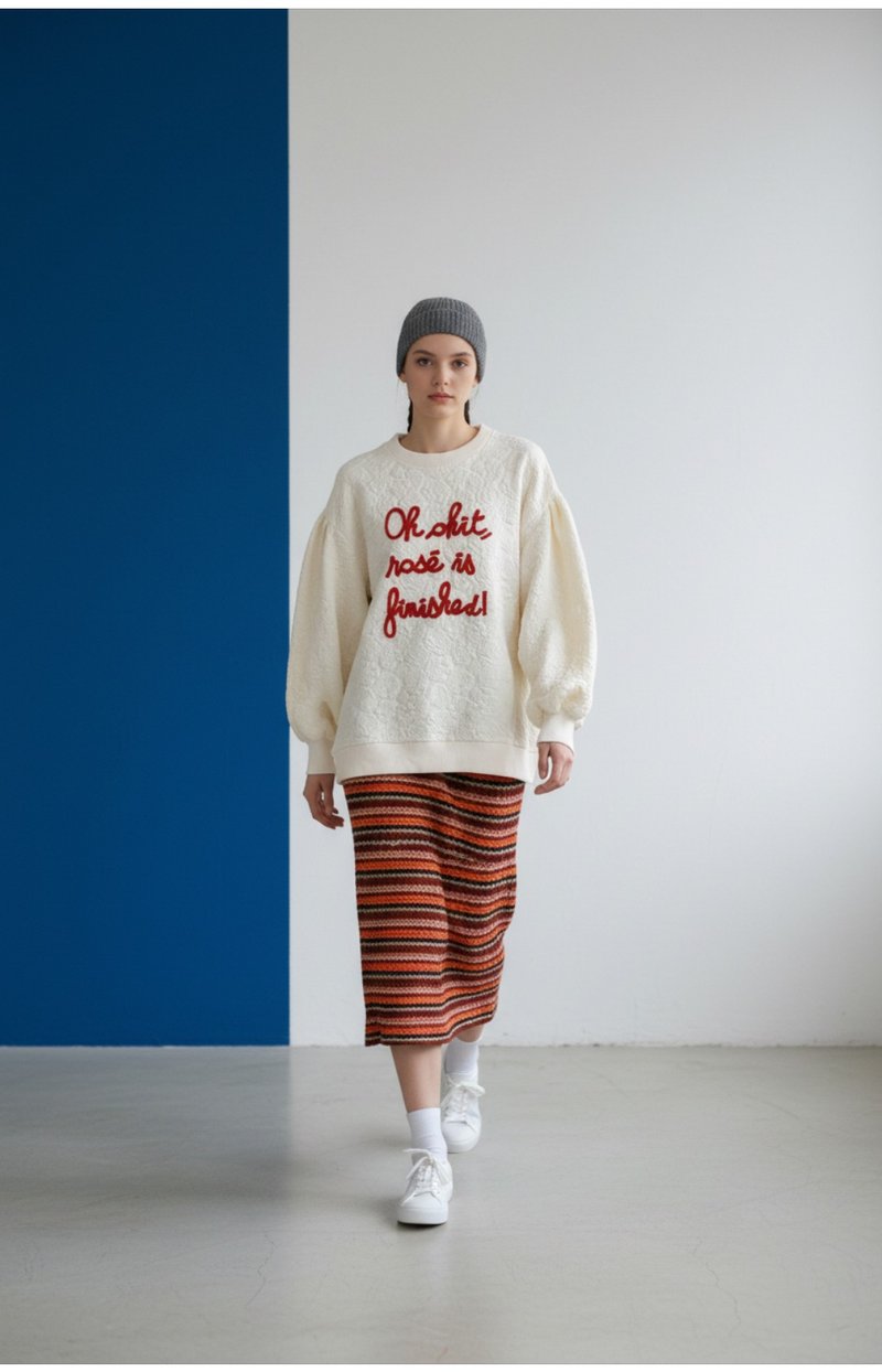 Embroidered Lettering Top - Handbags & Totes - Other Materials White