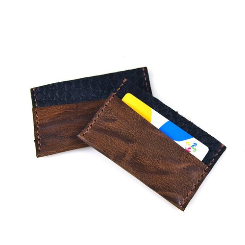 U6.JP6 【U6.JP6 手工皮件】-純手工縫製進口牛皮萬用卡套 / 悠遊卡套 /信用卡套(男女都適用)