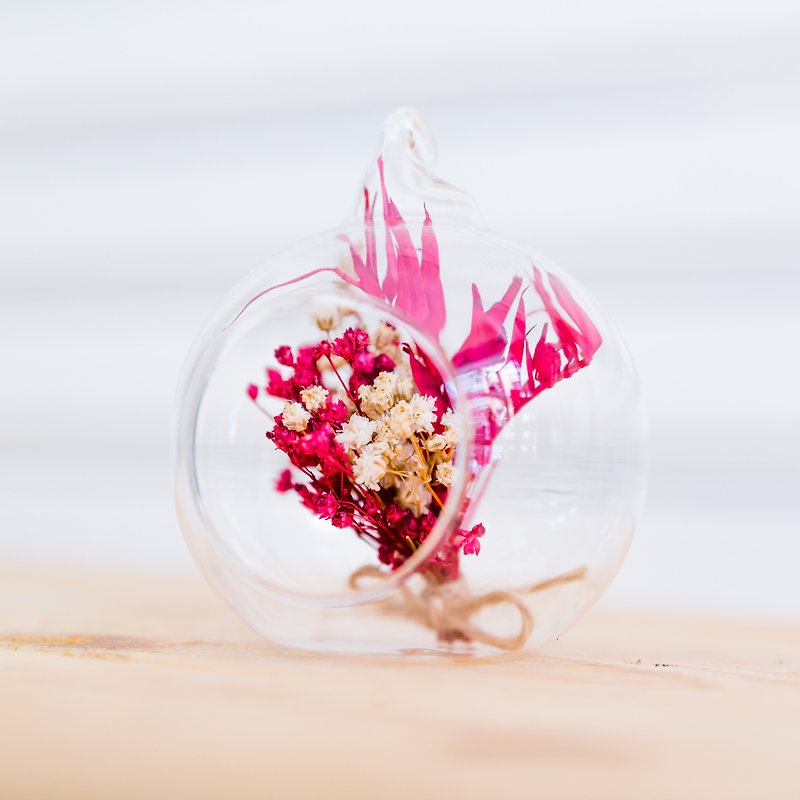 Microcosmic dry flower (red color) - Plants - Glass Red