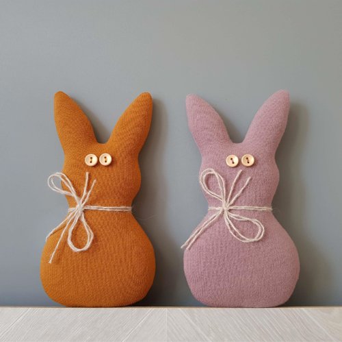 Rabbit Hole easter bunny sewing pattern PDF tutorial in English easter decor PDF rabbit PDF