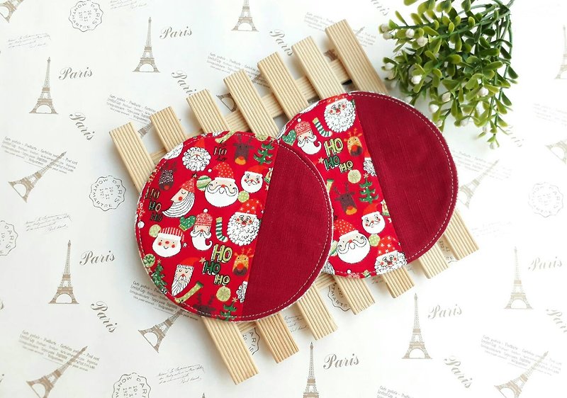 [QQ stitching coaster] 2 in - Christmas limited edition - Coasters - Cotton & Hemp 