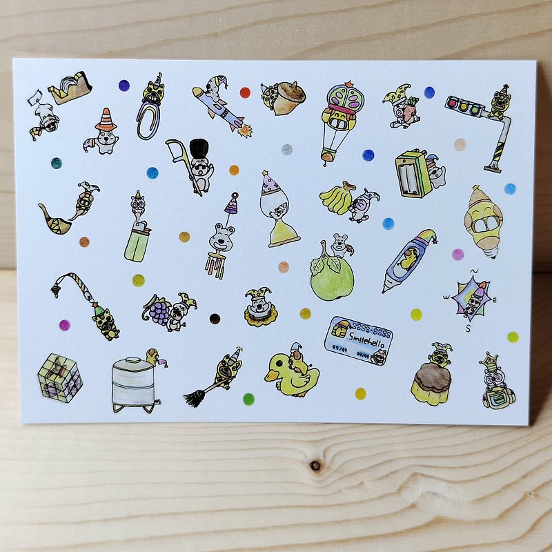 Postcard/Card/Illustration Card/Birthday Greeting Card Happy Birthday Every Day (August Birthday) - การ์ด/โปสการ์ด - กระดาษ หลากหลายสี