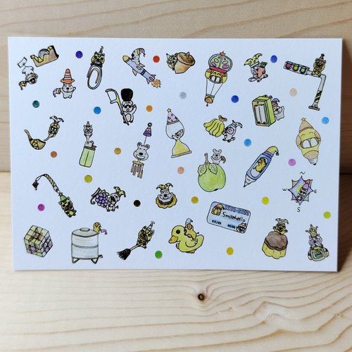 笑喂 Smilehello 明信片/卡片/插畫卡片/生日賀卡 生日快樂每一天(八月壽星)