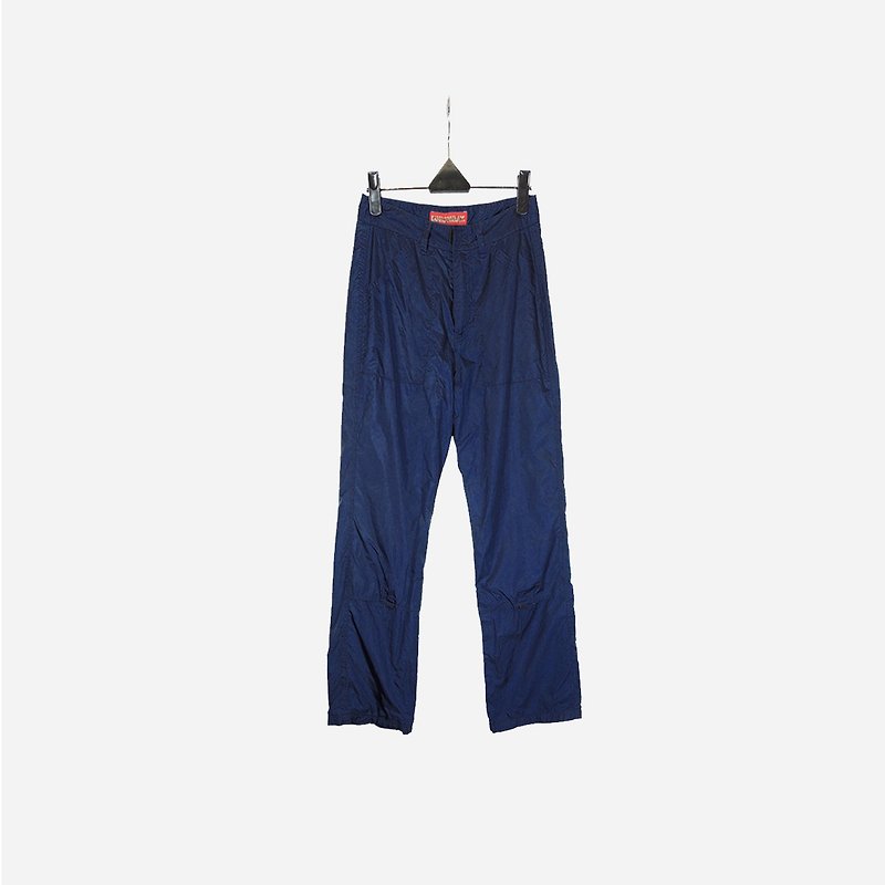 Dislocation vintage / dark blue sports trousers no.1105 vintage - กางเกงขายาว - เส้นใยสังเคราะห์ สีน้ำเงิน