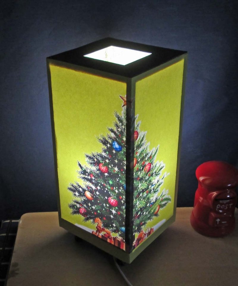 Christmas tree bean shape · LED decorative light stands the real pleasure! - โคมไฟ - ไม้ สีทอง