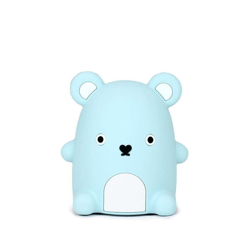 [Co-branded model] SomeShineXNoodoll Silicone rechargeable night light-Ricepudding - Lighting - Silicone Blue