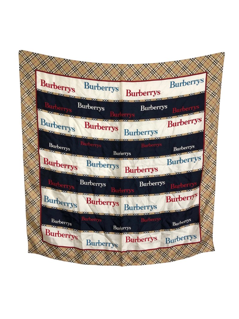 【 日本直送　名牌中古包 】BURBERRY バーバリー クラシックチェック スカーフ ベージュ Burberrys vintage ヴィンテージ b7bmbi - 絲巾 - 絲．絹 咖啡色