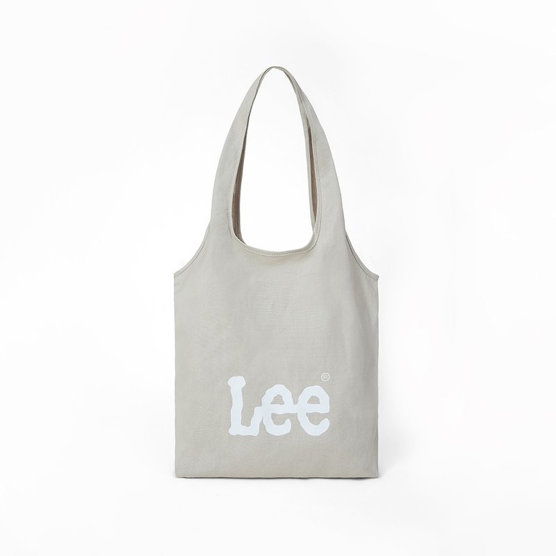 Lee 輕量可折疊購物袋 淺卡其 - 手提包/手提袋 - 棉．麻 