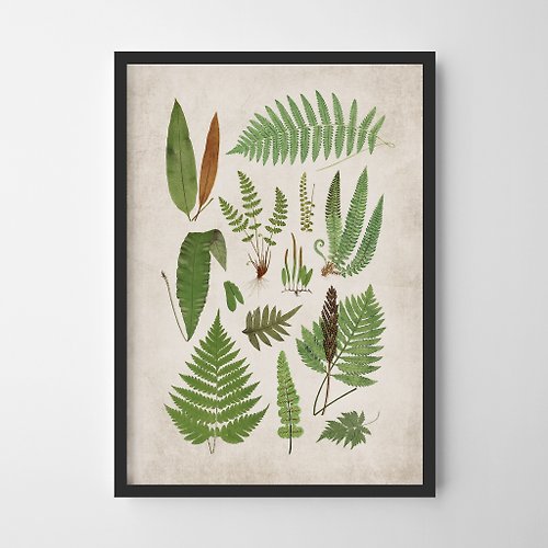 Weekend Road Trip vintage ferns print #4 復古 可客製化 海報 掛畫