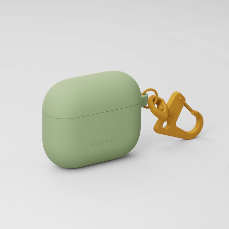 XOUXOU / AirPods 3rd-淺橄欖綠Light Olive - AirPods/耳機保護套 - 矽膠 綠色