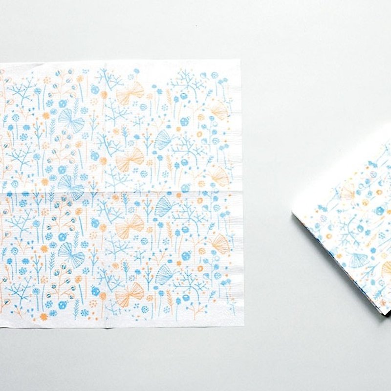 Classiky x ten to sen Paper Napkin / Blossom (26546-06) - ผ้ารองโต๊ะ/ของตกแต่ง - กระดาษ สีน้ำเงิน