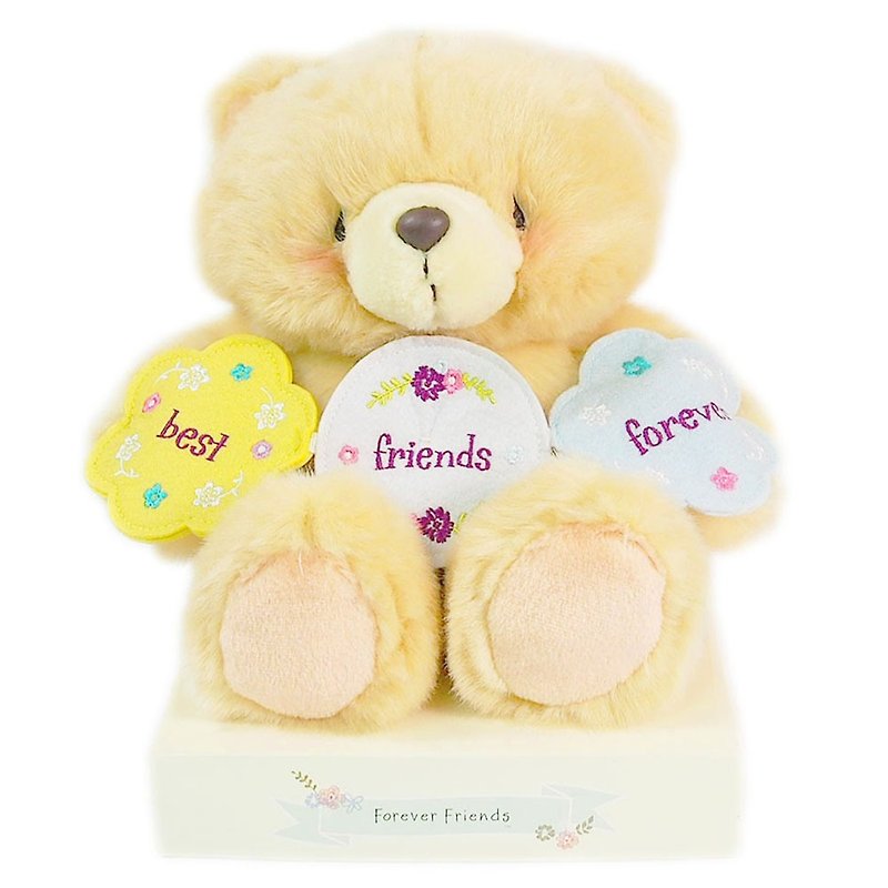 8 inches/best friend fluffy bear [Hallmark-ForeverFriends fluff-other series] - ตุ๊กตา - วัสดุอื่นๆ สีนำ้ตาล