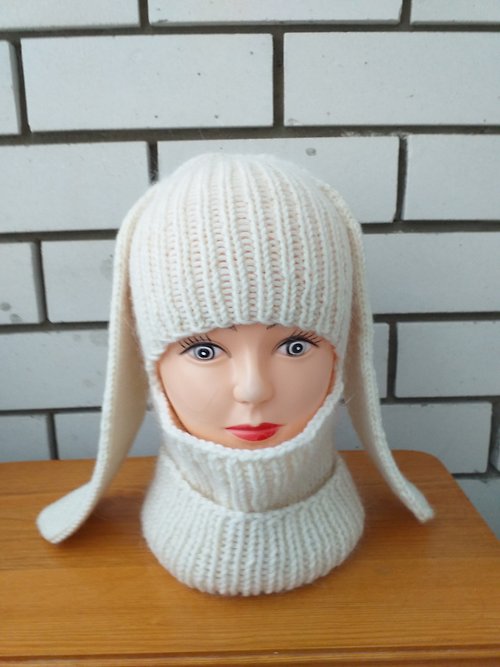 Custom crochet star ski mask for men and woman. Knit balaclava