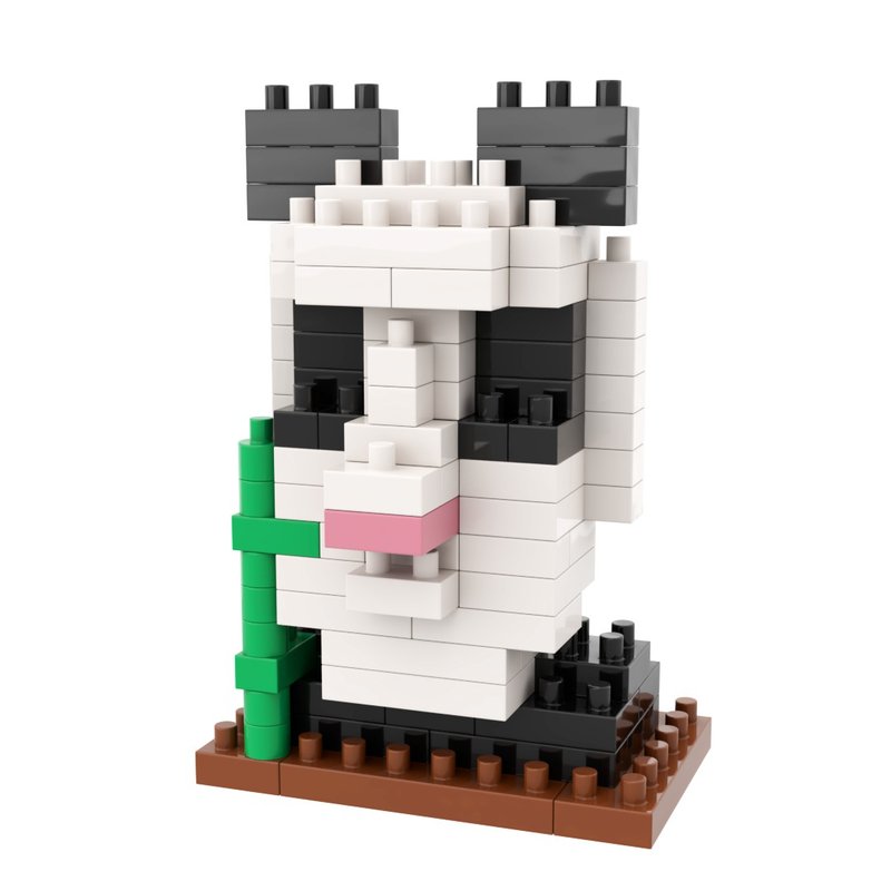 Archbrick 復活節島摩艾石像 - 熊貓 Pixel 積木 Nanoblock - 玩偶/公仔 - 塑膠 多色